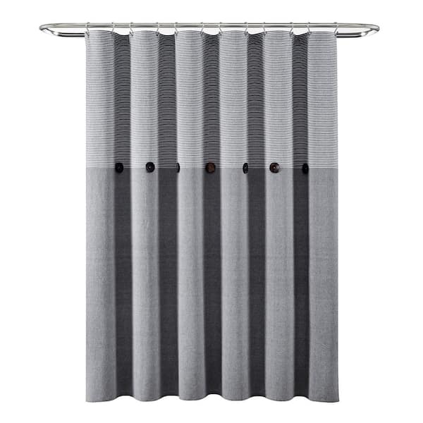 Shower Curtain Farmhouse Style Waterproof And Washable Linen Shower  Curtains For Bathroom Thick Decorative Shower Curtain With Hooks And  Vintage Wooden Buttons 72 X 72