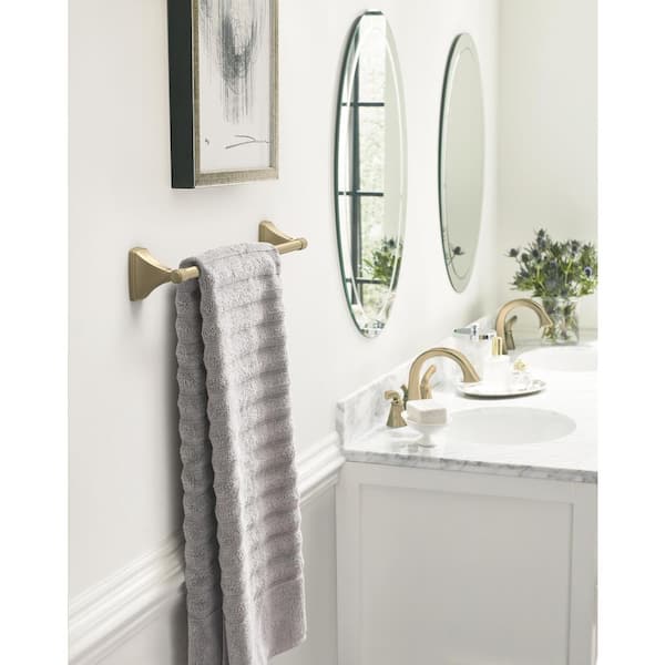 Amerock Clarendon Golden Champagne Wall Mount Towel Ring