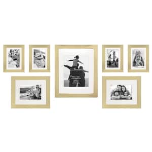 Decorative Stamped Gold Picture Frame Set (Set of 7)