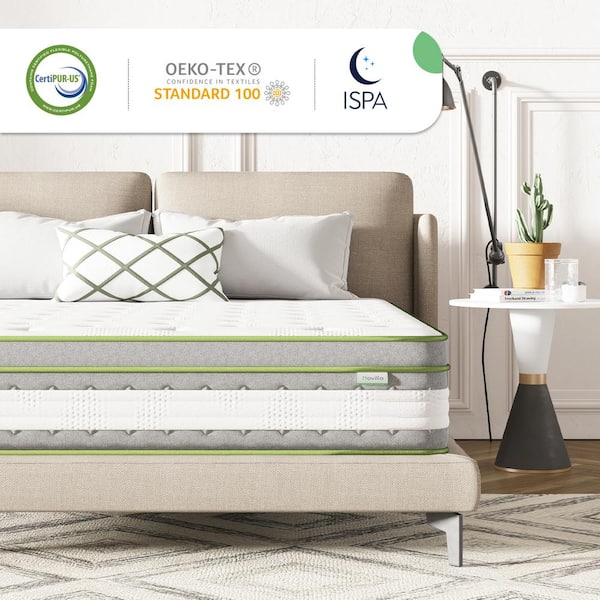 Novilla 12 in. Medium Hybrid Memory Foam and Innerspring