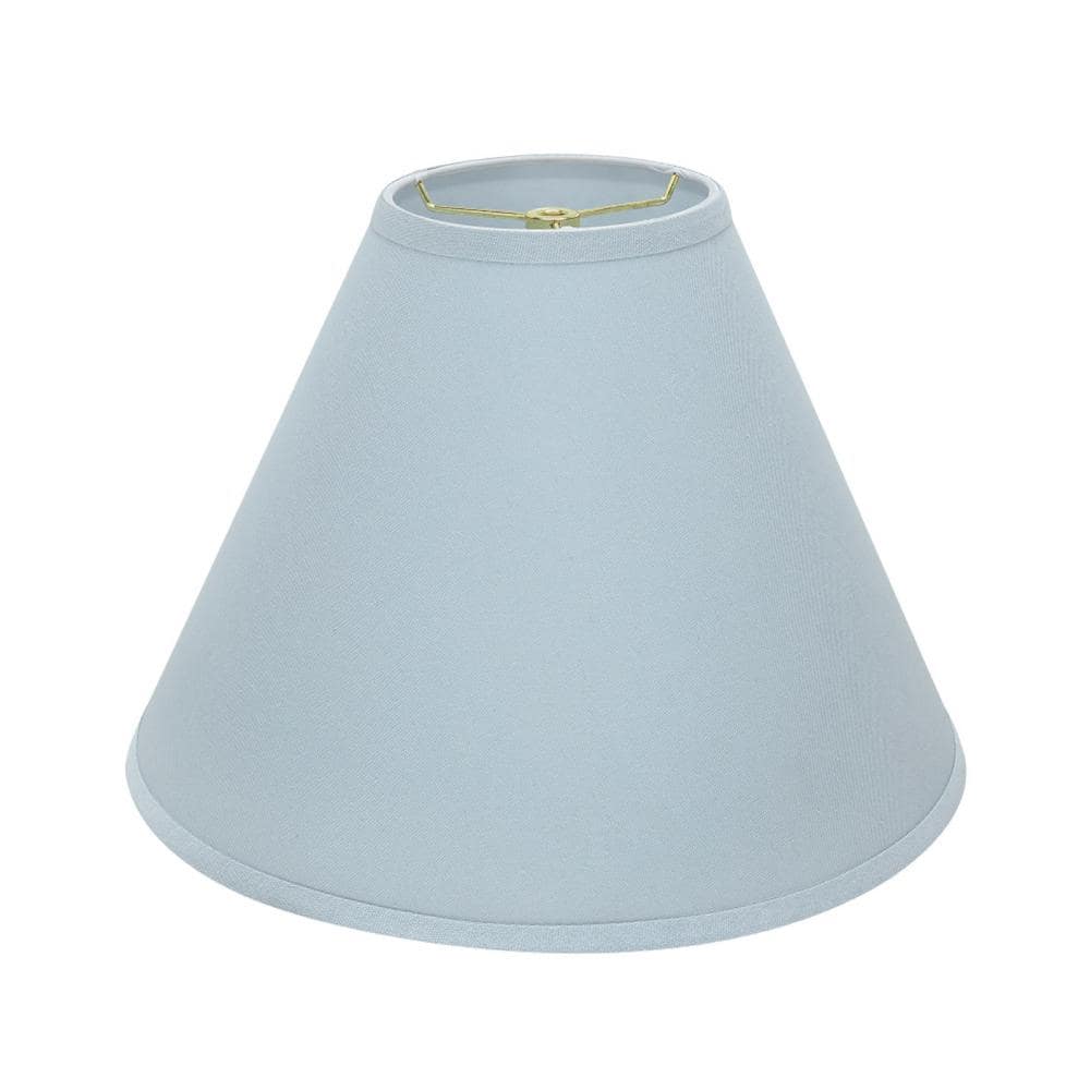 Light Blue Faux Brussels Fabric Empire Lamp Shade