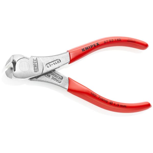 KNIPEX 5.5 in. High Leverage End Cutting Nippers 67 03 140 - The