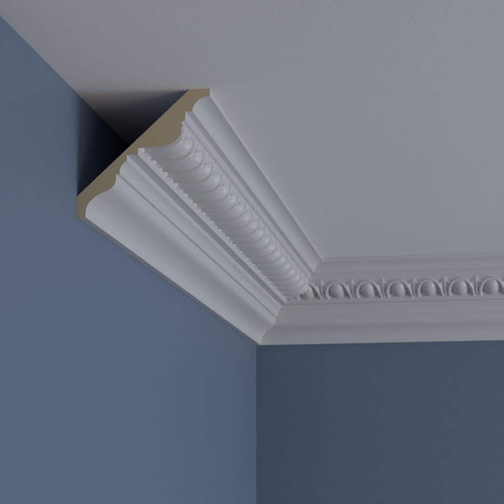 Polyurethane Egg and Dart Crown Moulding, 94.5" Length