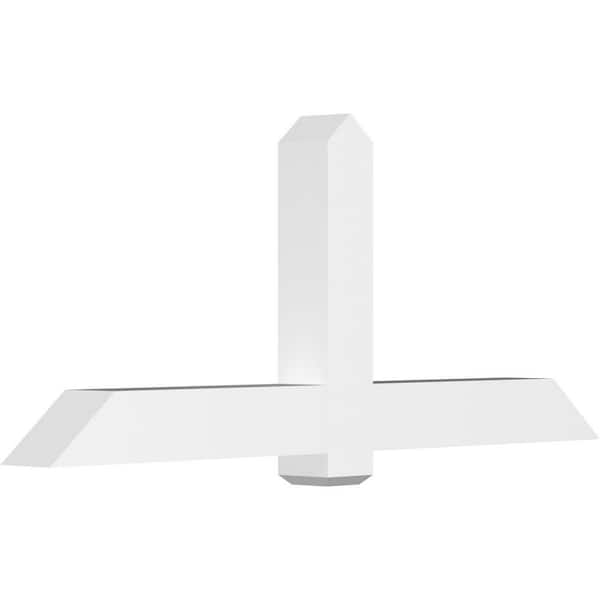 Ekena Millwork Eugene 72 in. W x 30 in. H x 6 in. D Signature Polyurethane Bracket