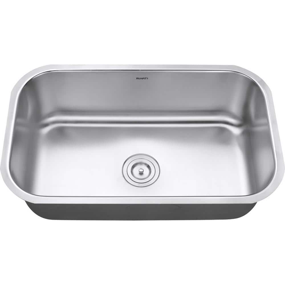 33 in. Stainless Steel Drop-in Single Bowl Kitchen Sink