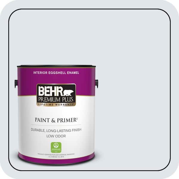 BEHR PREMIUM PLUS 1 gal. #590E-1 Lavender Ice Eggshell Enamel Low Odor Interior Paint & Primer