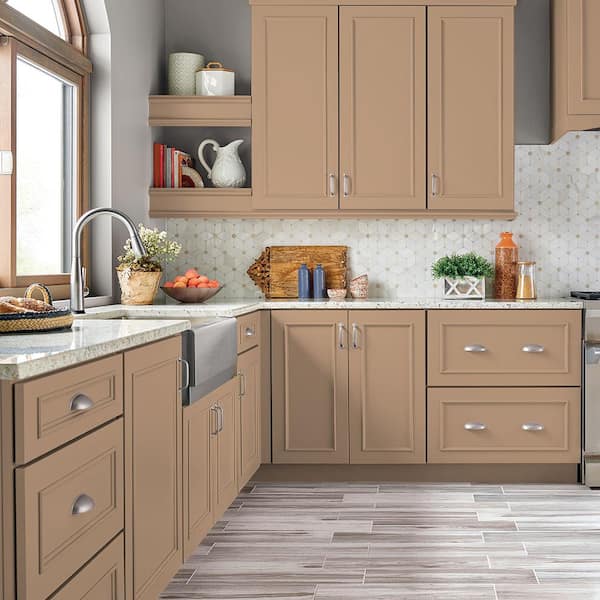 1 gal. #MS-30 Husk Satin Enamel Interior/Exterior Cabinet, Door & Trim Paint