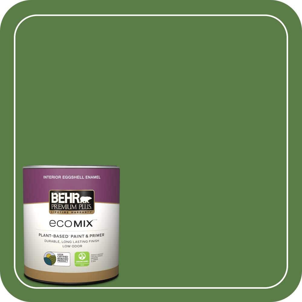 1 qt. #S-H-430 Mossy Green Eggshell Enamel EcoMix Plant-Based Interior Paint & Primer price history on PriceWatchPro