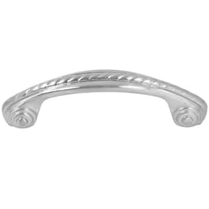 Charleston 3 in. Center-to-Center Satin Nickel Rope Design Arch Cabinet Pull (10-Pack)