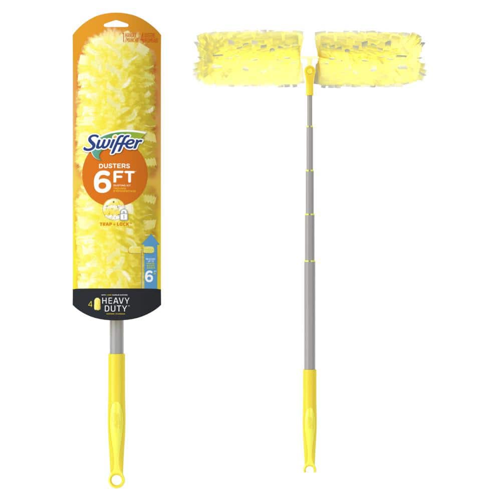Swiffer Heavy Duty 6ft Extendable Yellow Microfiber Duster Kit
