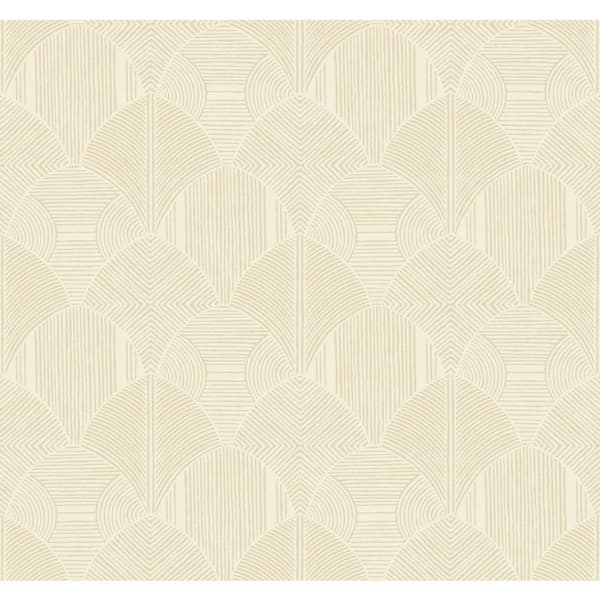A-Street Prints Meyberg Brown Geometric Non-Pasted Wallpaper Sample