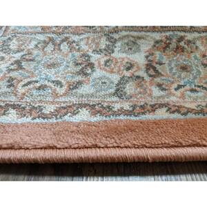 Garda Terracotta 2 ft. x 8 ft. Traditional Oriental Floral Area Rug