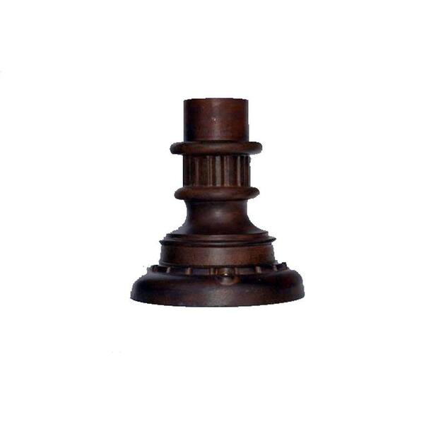 Acclaim Lighting Pier Mount Adapters Collection Outdoor Burled Walnut Pier Mount