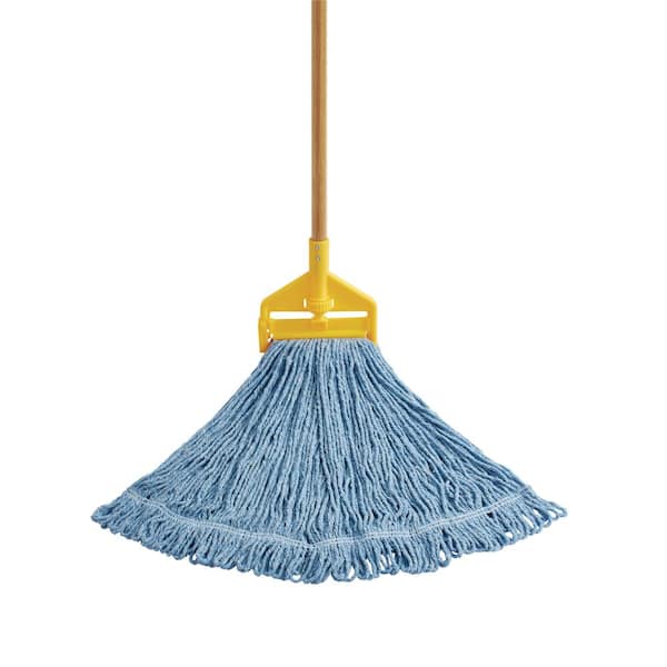 Rubbermaid Commercial Products 6 in. 24# Cotton Wet String Mop WITH Wave Brake 35 qt. Mop Bucket and Wringer Combo