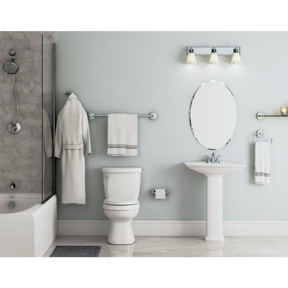 Chrome Double Post Zinc Toilet Paper Holder