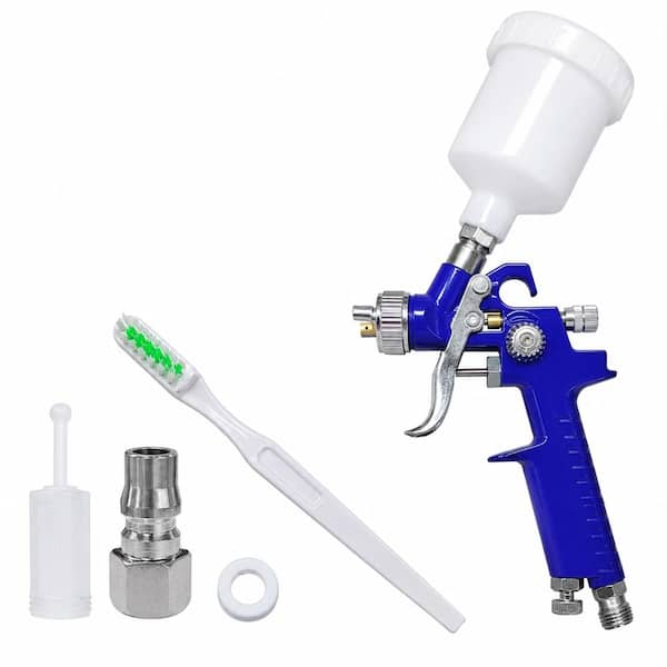 Mini HVLP Touch Up Spray Gun 0.8 mm Nozzle 125 cc Cup Gravity Feed Air Paint Sprayer for Auto Furniture