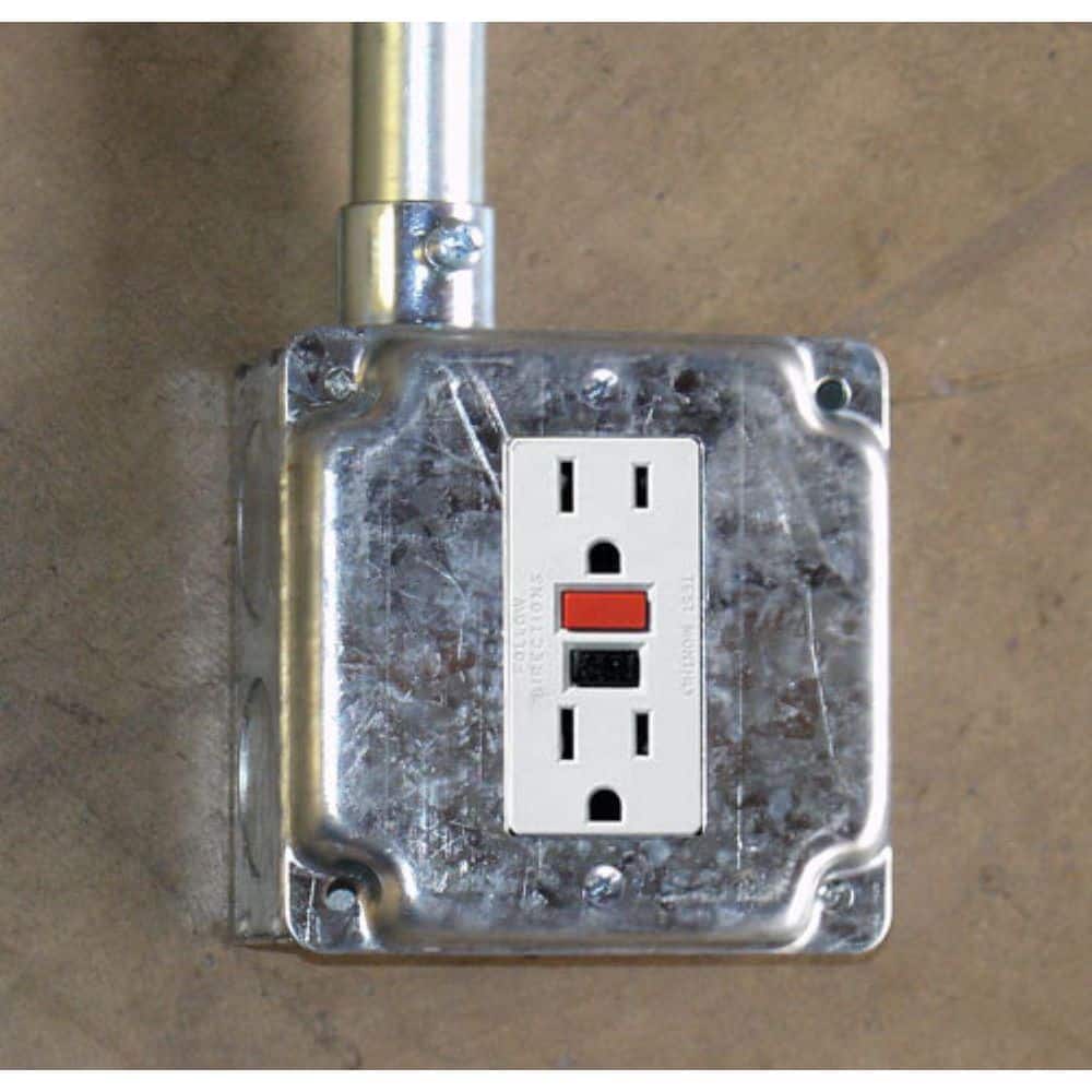 Southwire Square Steel 1-Gang Industrial Surface Cover