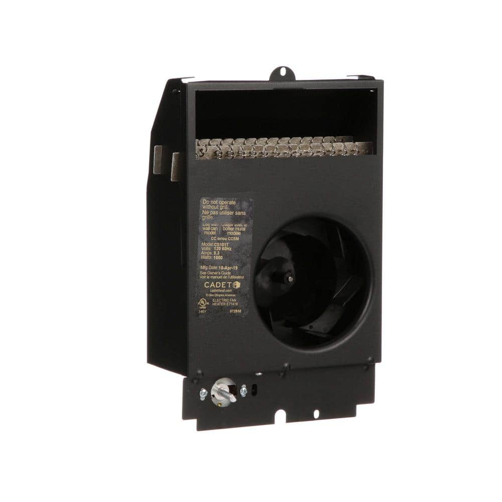 1000 Watt White Electric Wall Heater with Thermostat