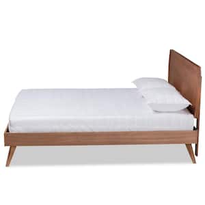 Aimi Brown King Platform Bed