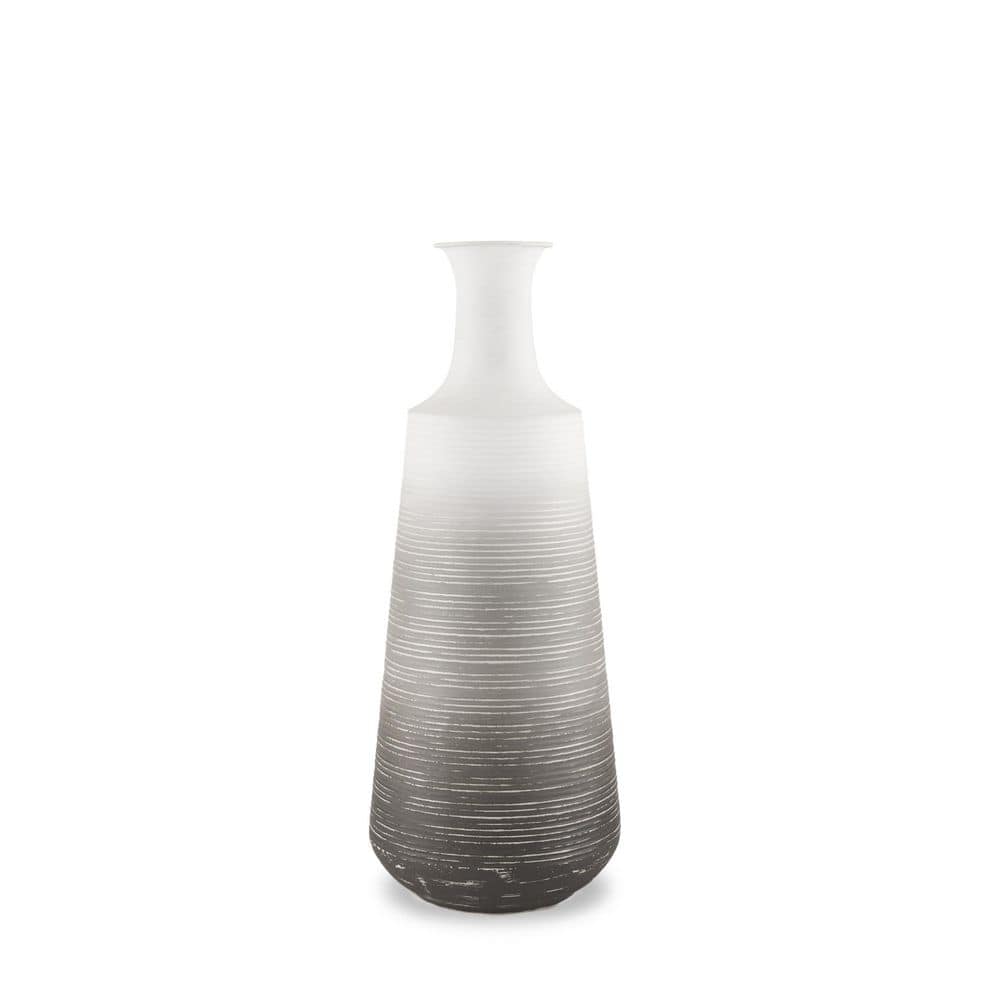 "20"" Gray And White Ombre Metal Table Vase" price history on PriceWatchPro
