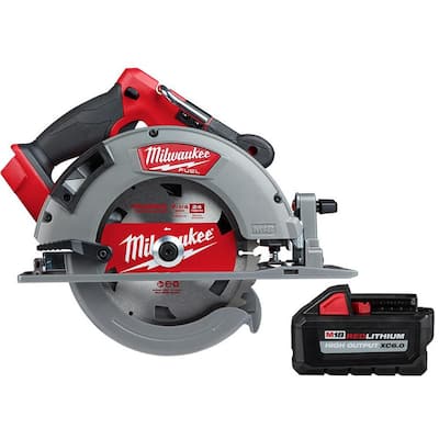 Milwaukee M18 Fuel 18-Volt Lithium-Ion Brushless Cordless 7-1/4 in. Circular Saw with 6.0 Ah Battery