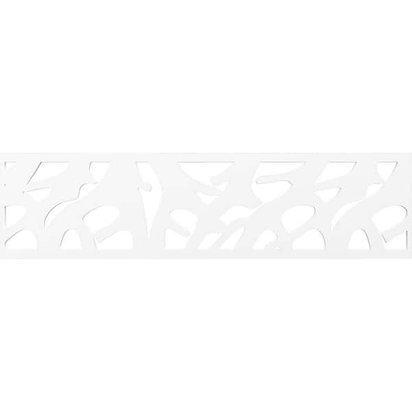 Ekena Millwork Manton Fretwork 0.375 in. D x 47 in. W x 12 in. L PVC Panel Moulding