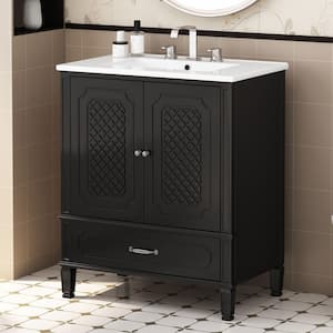 DELUXE DL LIVING Karin 30 in. Single Sink Multi-Functional Vintage