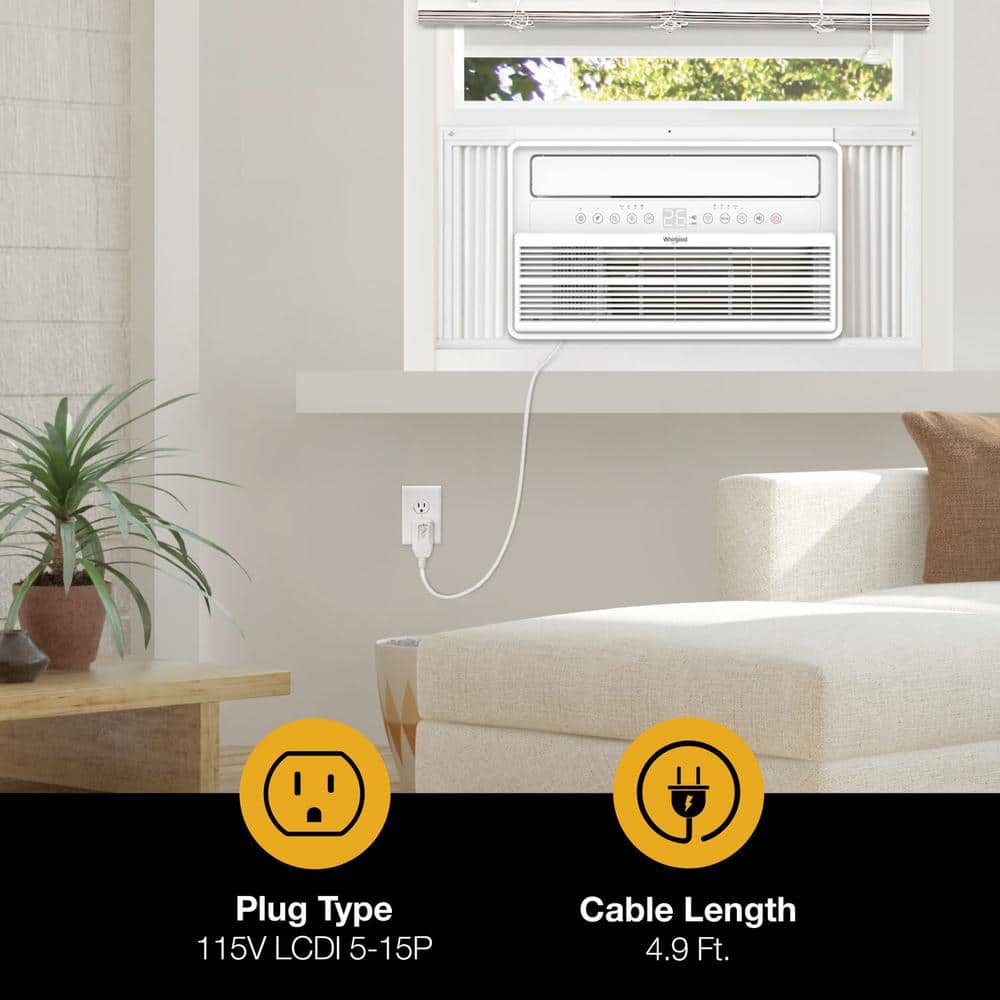 10,000 BTU White Window Inverter Air Conditioner with Remote Control