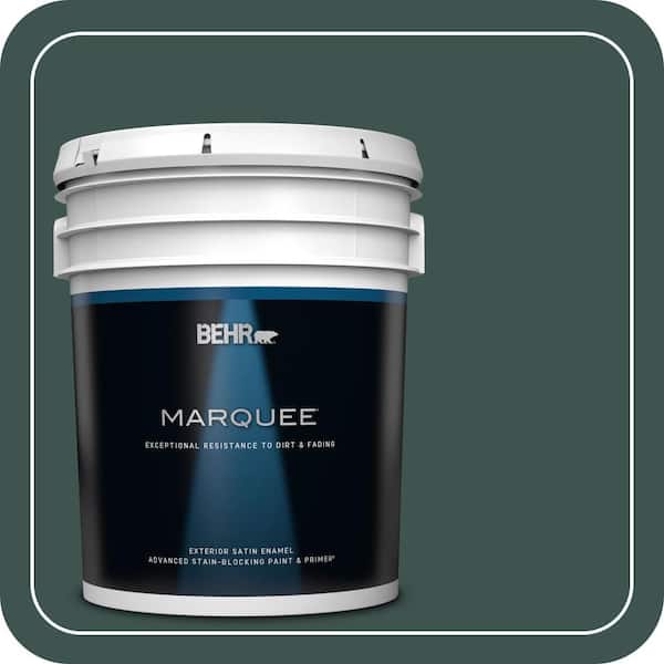 BEHR MARQUEE 5 gal. #480F-7 Sycamore Tree Satin Enamel Exterior Paint & Primer
