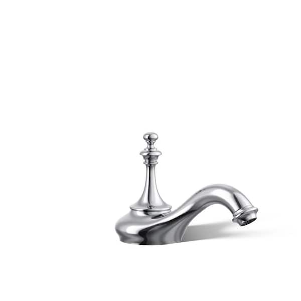 KOHLER Artifacts 5.375 in. Bathroom Sink Spout with Tea Design in Polished Chrome