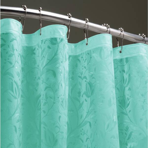 Dainty Home Floral 72 in. Ocean 3D Shower Curtain