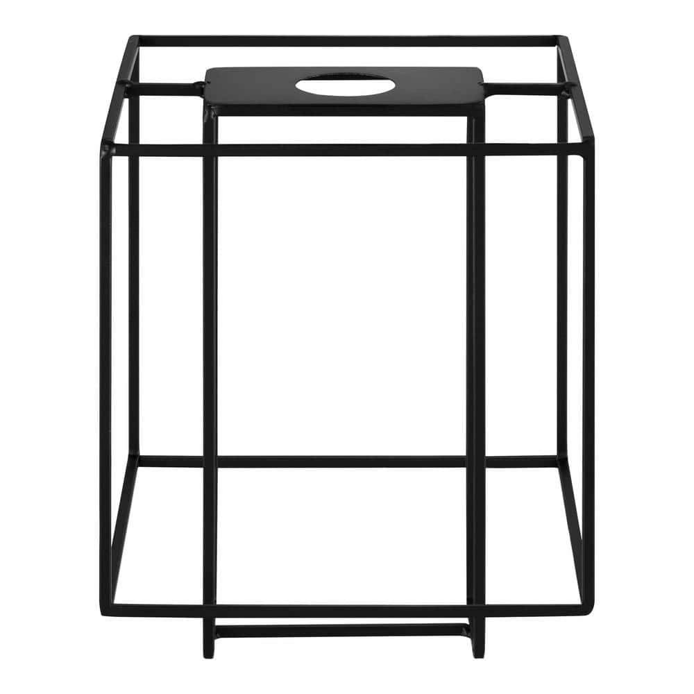 2-1/4 in. Matte Black Metal Square Lantern Pendant Light Shade 861435 - The  Home Depot