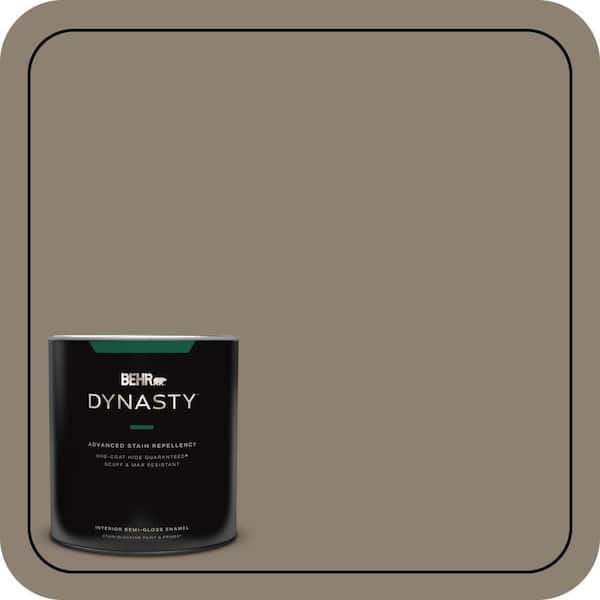 BEHR DYNASTY 1 qt. #720D-5 Mocha Accent One-Coat Hide Semi-Gloss Enamel Interior Stain-Blocking Paint & Primer
