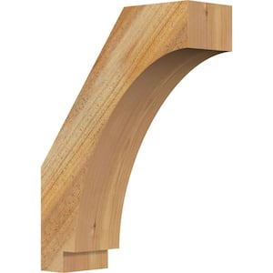 4''W x 12''D x 16''H Imperial Rough Sawn Knee Brace, Western Red Cedar