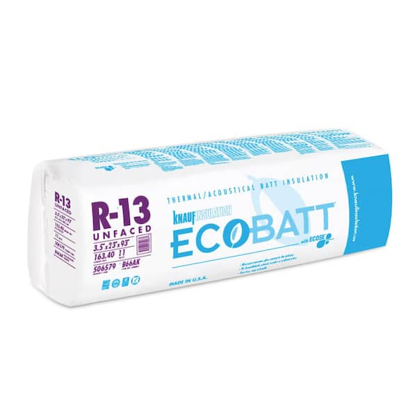 Knauf Insulation R 13 EcoBatt Unfaced Fiberglass Insulation Batt 3