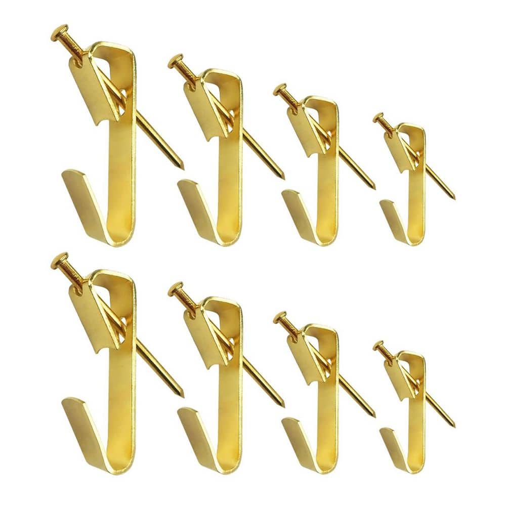 Picture Hanging Kit with Assorted Hooks and Nails for Wooden and Dry Walls 