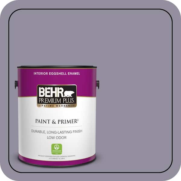 BEHR PREMIUM PLUS 1 gal. #N560-4 Evening in Paris Eggshell Enamel Low Odor Interior Paint & Primer