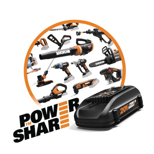 Worx Power Share 20V Cordless Jigsaw, Battery and Charger Included -  20599357