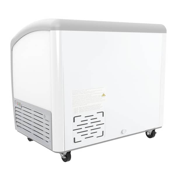 Koolmore 26 in. 4 Tub Ice Cream Dipping Cabinet Display Freezer - 6 Cu. ft. - KM-ICD-26SD