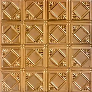 Carnivale Lincoln Copper 2 ft. x 2 ft. Decorative Tin Style Lay-in Ceiling Tile (24 sq. ft./case)