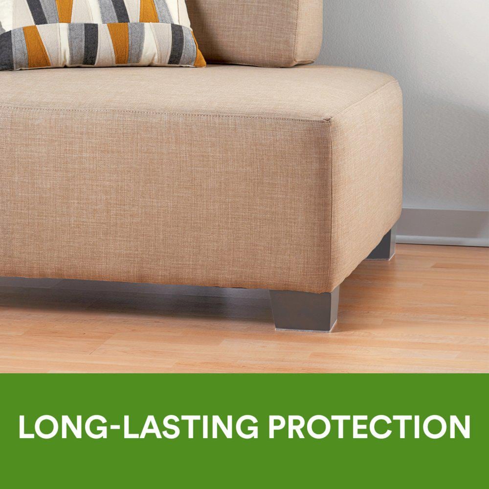 Beige Rectangular Felt Floor Protection Pads, 4 x 6 inches, 2-Pack