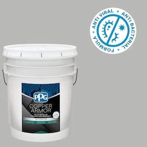 5 gal. PPG0995-4 Pigeon Feather Eggshell Antiviral and Antibacterial Interior Paint with Primer