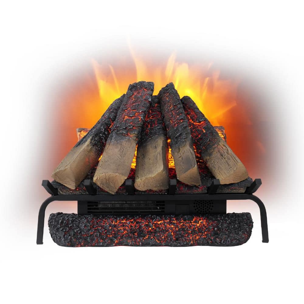 Free Stack 25 in. Crackling Electric Fireplace Log Set Heater with Multi-Color LED Flames, Custom Log Stacking, Remote price history on PriceWatchPro