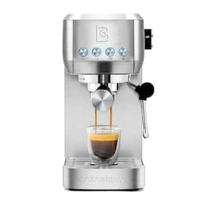 3700 Essential 20-Cups Sliver Stainless Steel Espresso Machine with Space Saving Design