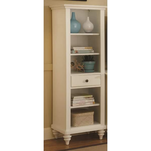 HOMESTYLES Bermuda White Storage Open Bookcase