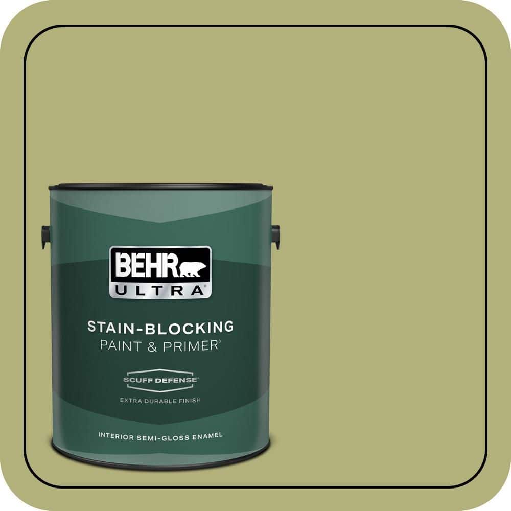 1 gal. #M340-5 Fresh Artichoke Extra Durable Semi-Gloss Enamel Interior Paint & Primer price history on PriceWatchPro