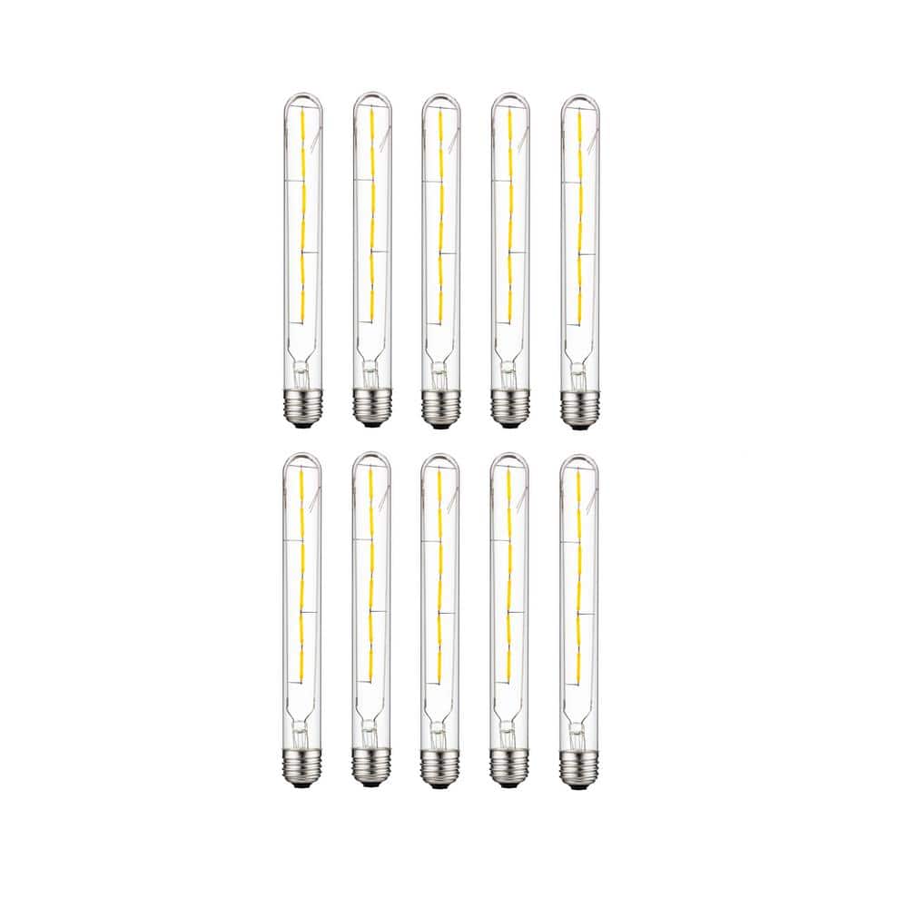 40-Watt Equivalent T8 Dimmable Tubular E26 Base Filament Vintage Edison LED Light Bulb in Amber White 2200K (10-Pack) price history on PriceWatchPro
