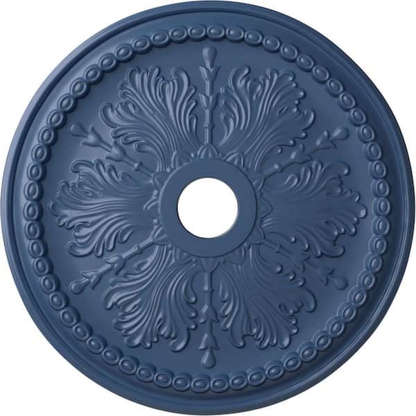Ekena Millwork 27-1/2" x 4" ID x 1-1/2" Winsor Urethane Ceiling (Fits Canopies up to 4"), Hand-Painted Americana