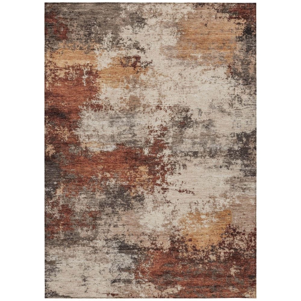 Chantille Machine Washable Indoor/Outdoor Abstract ACN2064 Paprika 8 ft. x 10 ft. Area Rug price history on PriceWatchPro