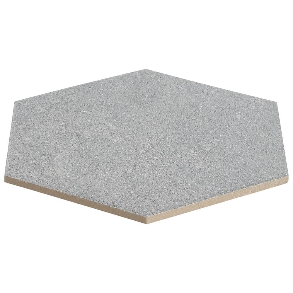 Lannister Gray Matte Hexagonal Porcelain Floor and Wall Tile